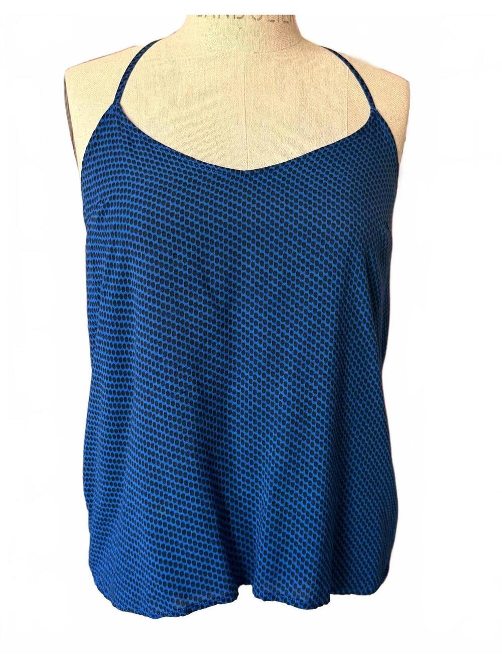 Old Navy Blue & Black Racerback Cami – M